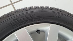 Škoda Octavia Alu disky 5x112 R17 a zimné pneumaitky Fulda - 8