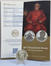 10 euro 2024 - strieborna minca Jan Chryzostom Korec - 8