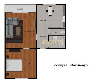 NA PREDAJ - 2 IZBOVÝ BYT S BALKÓNOM, 47 M2, SNINA - 8