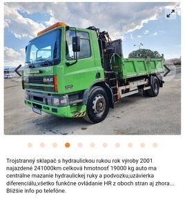 Daf 3 stranny vyklapac s rukou - 8