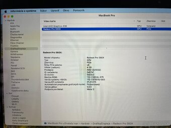 MacBook Pro 15 2019 i9/16GB/512GB/Radeon Pro 560X - 8