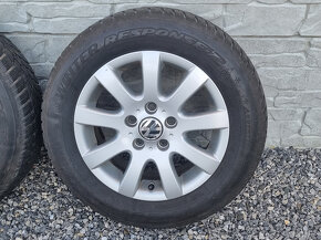 Sada zimnych hlinikovych diskov VW 15" 5x112 ET50 195/65 R15 - 8