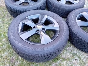 16" ALU 5x112 orig ŠKODA čierne + zimné 215/60 r16 do 9mm - 8