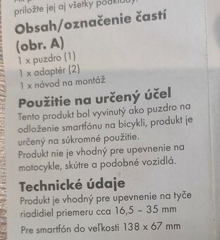 Držiak / puzdro na mobil ( bike, moto, ...) + odrazko - 8