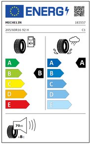 4ks Letné pneumatiky MICHELIN 205/60 R16 92H - 8