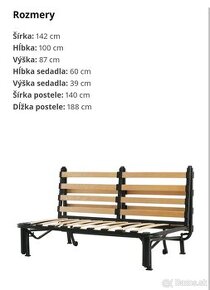 Posteľ 140x200cm IKEA LYCKSELE - 8