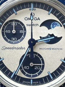 Omega Swatch Moonswatch Super Blue Moonphase - 8