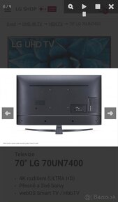 Napredaj 70'' LG UHD TV, webOS Smart TV - 8