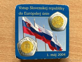 Zlatá zberateĺská minca 10000sk 2004 Vstup SR do EU proof - 8