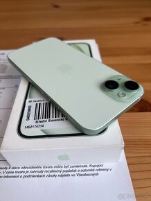 iPhone 15 plus 128 GB Green , záruka 9/2026 - 8