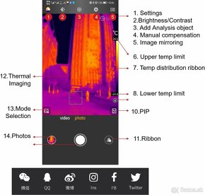 Mobilná Termokamera  MobirAIR pre Apple aj Android - 8