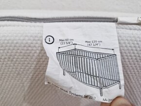 Detská postieľka a prebalovací pult/knižnica ikea Smagora - 8