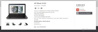 HP Zbook Workstation i7/32GB/512GB/Quadro/Win 11 Pro - 8