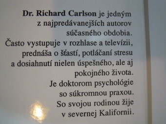 R. Carlson: Netrápte sa pre maličkosti v práci - 8