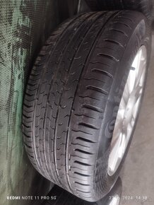 Predám tieto al.disky BBS 5x112 R17 s pneu 225/50 r17 8mm. - 8