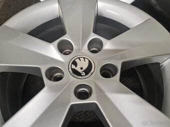 ŠKODA 5X112 R16 ORIGINALNE-ALU-DISKY - 8