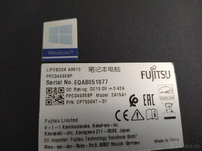 notebook Fujitsu A3510 - Intel Core i3-1005G1, 8GB, M.2 SSD - 8