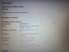 HP Elitebook 1040 G2, doking, nabíjačka, výborný stav - 8