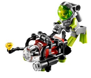 LEGO Morský/vodný mix auto pobrežnej hliadky+skúter, ponorka - 8
