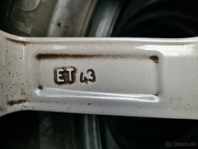 5x112 r17 ET43 x 7J elektróny ŠKODA, VOLKSWAGEN, SEAT - 8