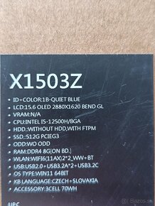 ASUS Vivobook 15X OLED - 8