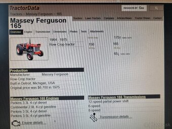 MASSEY FERGUSON 165 - 8