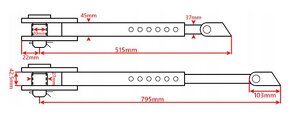 Stabilizatory ( španovaky) bočne zetor 5011-7245, 3011-6945 - 8