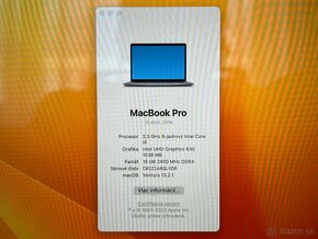 MacBook Pro 15 (2019) 16GB / 512GB Nová baterka - 8