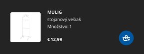 Ikea MULIG stojanový vešiak - 8