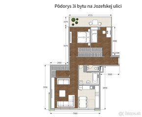 Moderný 3-izbový byt na prenájom v Starom Meste - 8