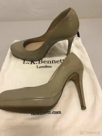 L.k. Bennett grey Pumps č.39 lacquered leather - 8