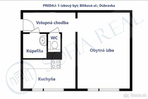 PREDAJ: svetlý 1-izbový byt; Dúbravka - 8