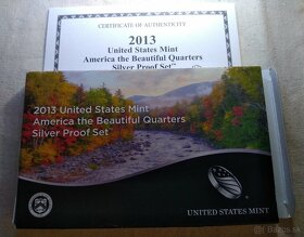 8x Strieborných proof sád "America the Beautiful" 2010-2017 - 8