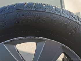 Predam 16" ALU 5x112 AUDI, + zimne pneu 225/55 r16 - 8