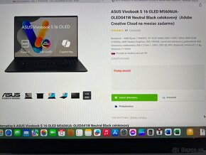 Asus Vivobook S16 OLED Ryzen 7-8845HS/32GB RAM/1TB - 8