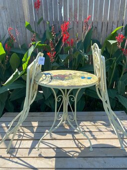 Bistro set Flower 3-dielna - 8