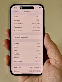 Predám Apple iPhone 14 Pro 128GB - 8