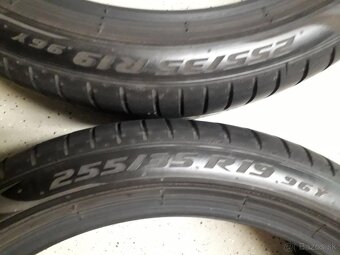 Letne Pirelli P-ZERO 2x225/40R19 a 2x255/35 R19, DOT 3922 - 8