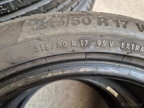 215/50 r17 zimné 4 ks CONTINENTAL dezén 6,8 - 5,5 mm - 8