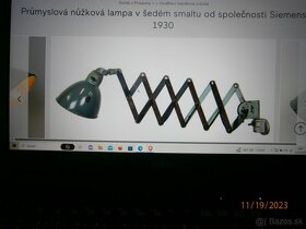 Nůžková lampa Siemens 1930 - 8