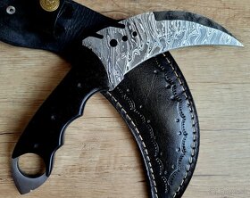 lovecký Damaškový nôž KARAMBIT 23,5 cm ručně vyrobeno - 8