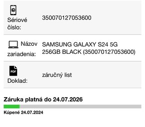 Samsung Galaxy S24 8GB/256GB Onyx Black - 8