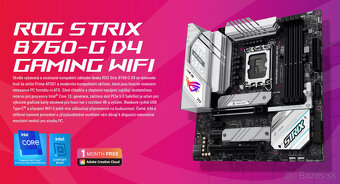 TOP Deska ASUS ROG STRIX B760-G GAMING WIFI D4 - ZÁRUKA - 8