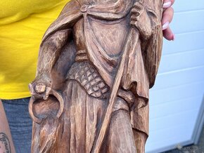 Svatý Florián socha velká dřevěná ruční řezba - 8