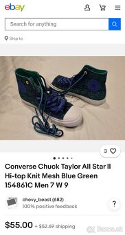 Converse Chuck Taylor All Star II Hi-top Knit modro-zelene ( - 8