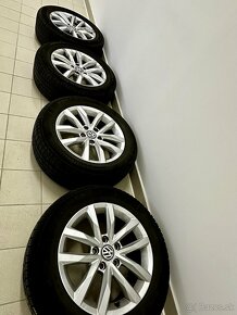 Predám komplet zimné kolesá Volkswagen R16 5x112 - 8