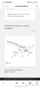 Thule 757 stresne nosice, dobre na Octaviu a ine - 8