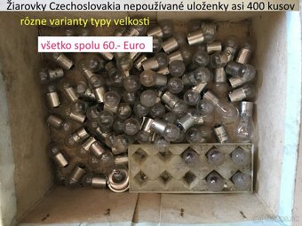 Autožiarovky 400 kusov do veteránových aut Czechoslovakia - 8