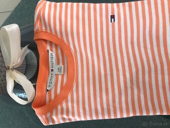 TOMMY HILFIGER originál Orange damske tricko L - 8