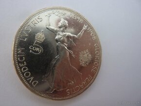 R-U Jubilejná 5 koruna 1908 v krásnom zbierkovom stave - 8